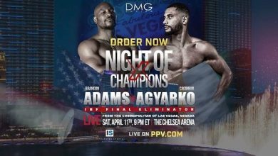 Adams Vs Agyarko PPV